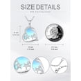thumbnail image 5 of CACA LADY Starfish Necklace 925 Sterling Silver Moonstone Pendant Heart Ocean Starfish Jewelry Gifts for Women Friends, 5 of 6