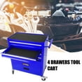 thumbnail image 3 of 4 Drawers Multifunctional Tool Cart with Wheel Steel Tool Chest Storage Cabinet, 3 of 7