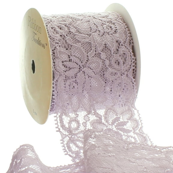 2.25" Stretch Elastic Lace Trim Taupe 5 Yard