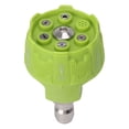 thumbnail image 2 of Pressure Washer Spray Nozzle 6 in 1 Multifunctional Adjustable Nozzle 1/4 Plug Interface Connect Tip Green, 2 of 19