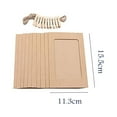 thumbnail image 3 of 10 Pack Cardboard Picture Frames, DIY Photo Hanging Kit with Wooden Clips and Paper String for Home Wall Decor, 3 of 3
