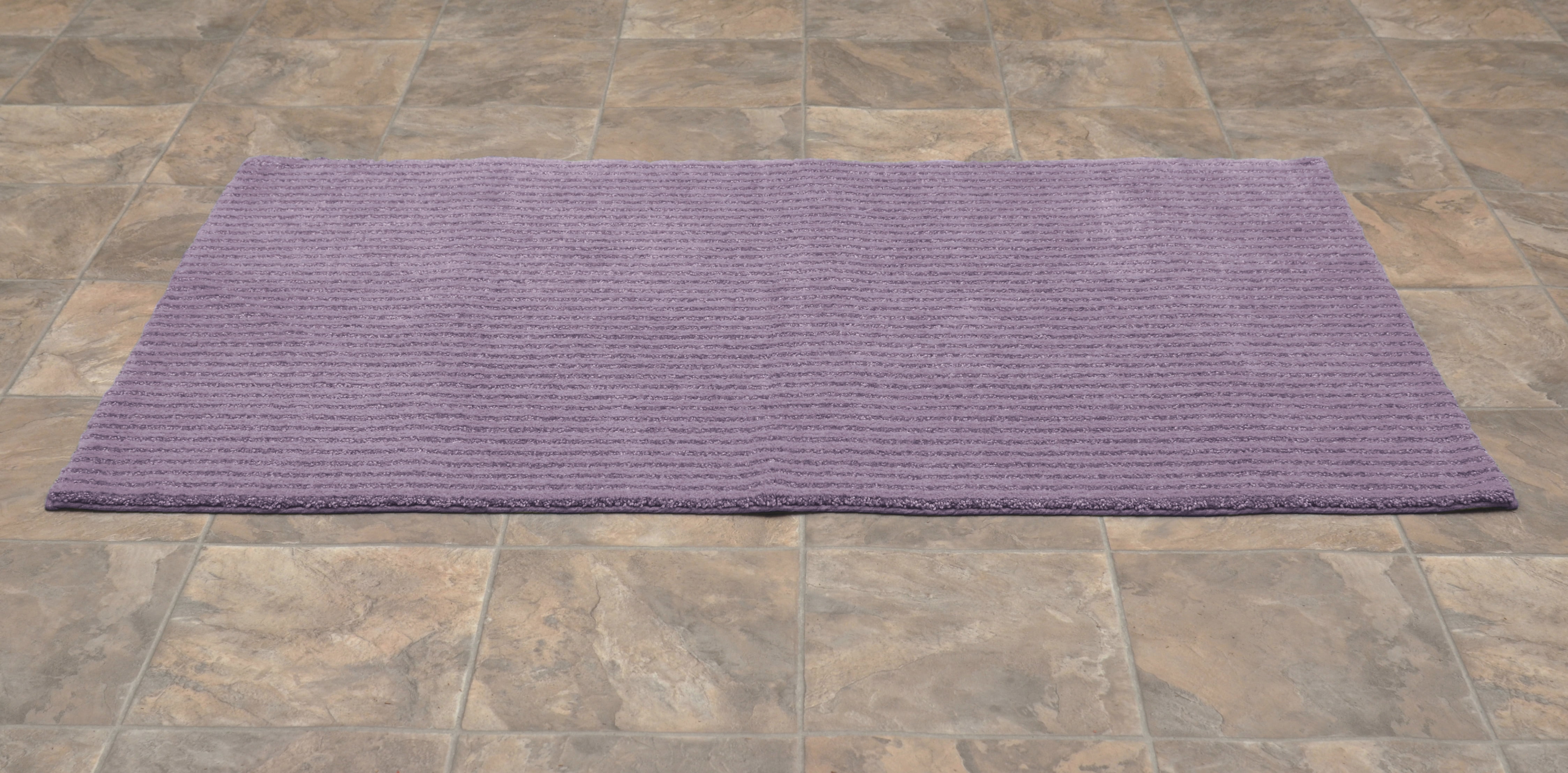 Garland Rug Sheridan Washable Nylon Purple Bath Rug, 30" x 50"