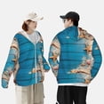 thumbnail image 4 of Balery Shells and Starfish Sudadera ligera de manga larga con capucha y protección solar UPF 50+ para hombre y mujer, ideal para pesca y running-XX-Large, 4 of 7