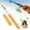 Gold, variant on Pocket Size Fishing Rod, Aluminum Alloy Mini Fishing Rod Reel Combo, Telescopic Mini Fishing Pen, Portable Collapsible Telescopic Fishing Pole for River, Reservoir, Outdoor