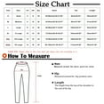 thumbnail image 3 of asdoklhq Womens Plus Capris, Women Summer Casual Loose Solid Trousers Lace Elastic Waist Pants Leggings, 3 of 5