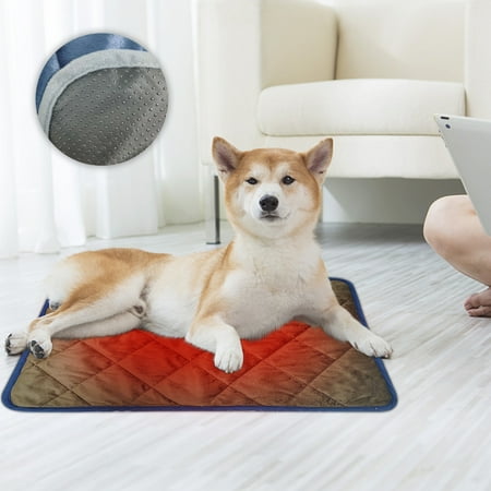 ChicYu Pet Self Heating Pad Thermal Insulated Warm Mat for Cats and DogsBottom Washable Soft Comfortable for Indoor Outdoor Pet Bed Crate Use