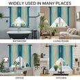 thumbnail image 3 of Turquoise Ombre Swag Valances for Windows, Kitchen Window Curtains Over Sink, Modern Yellow Gradient Farmhouse Art Window Treatment Curtains for Living Room/Bedroom Curtains 2 Panel Sets 36"x45", 3 of 8
