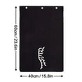 thumbnail image 1 of black funny Tiger Embroidered Golf Towel, Microfiber, Polyester and Nylon, Hand Wash Only, Blue, Waffle Texture, Soft Material Black, 1 of 6