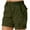 Green, variant on biudgviw Women's Cargo Shorts Outdoor Hiking Drawstring High Waisted Rolled Hem Bermuda Shorts Lightweight Summer Shorts with Pockets