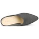 thumbnail image 4 of Mules Tacón Grueso Punta Puntiaguda Zapato Sin Cordones Para Mujeres Allegra K Gris 36, 4 of 6