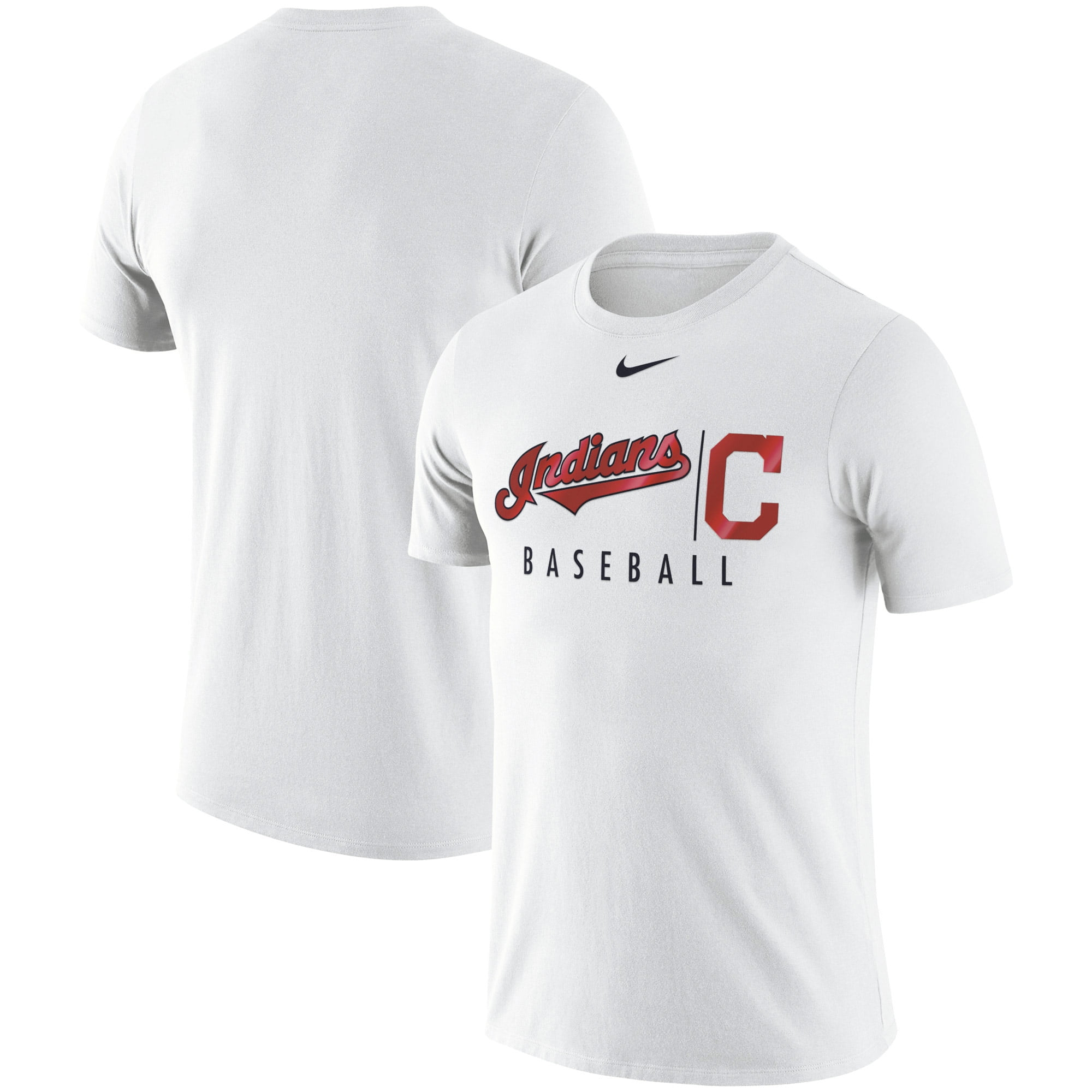 white cleveland indians shirt