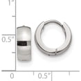 thumbnail image 4 of Chisel Stainless Steel Polished 5mm Hinged Hoop Earrings - 13mm, 4 of 6