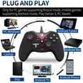 thumbnail image 2 of V-one Wired USB Gaming Controller Gamepad Joystick for PC (Windows XP/7/8/10/11) & Steam & Android & PS3 - Red, 2 of 5
