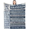 thumbnail image 1 of LHSHID Grandson Gifts from Grandma/Grandpa Best Grandson Gift Gifts for Grandson Birthday Gift for Grandson Grandson Graduation Gifts Grandson Blanket Fleece Blanket Soft 30"x40", 1 of 7
