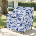 thumbnail image 6 of Renewold Patio Outdoor Chair Covers All Weather Protection High Back Bar Chair Cover Water Resistant Lawn Deck Furniture Cover, 38"W x 38"D x 36"H, Cat Puppy Blue, 6 of 7