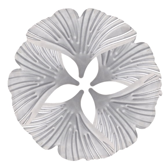 RUNROTOO 5PCS House Decor Accessories Ginkgo Leaf Decor Silver Metal Corrosion-resistant Desktop Decorations