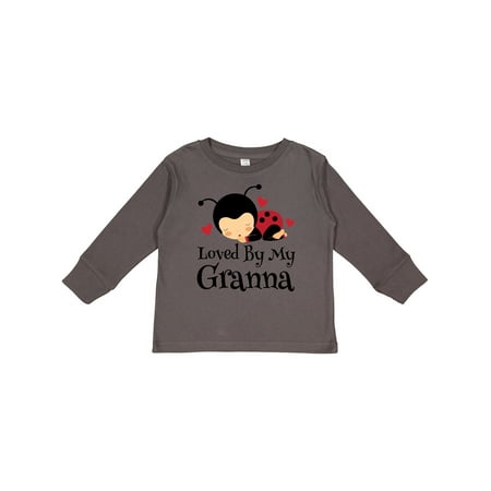 

Inktastic Granna Loves Me Ladybug Gift Toddler Boy or Toddler Girl Long Sleeve T-Shirt