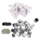 thumbnail image 1 of 100 juegos de piezas de botones redondos de espejo de 58mm, bricolaje, hojalata en blanco a prueba de herrumbre, suministros para hacer botones para manualidades, 1 of 5