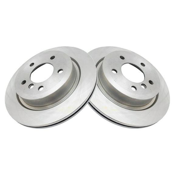 TRQ Rear Brake Rotors Set Vented Fits Select 2009-2016 BMW Z4