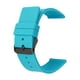 thumbnail image 3 of Correa de silicona Correa de reloj de pulsera con hebilla de metal de liberación rápida Hebilla Azul Negro, 3 of 8
