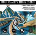 thumbnail image 2 of 1 Seater Armchair Cover, Chesterfield Stretch Toad Armchair Cover, Washable Club Lounge Armchair Cover, Easy to Install and Wash Armchair Cover, Blue Leaves, 2 of 5