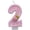 B, variant on Fashionable Cartoon Number Birthday Candle Creative Decorative Cake Topper Vibrant 3D Design Celebration Anniversary Party Supplies Number 3