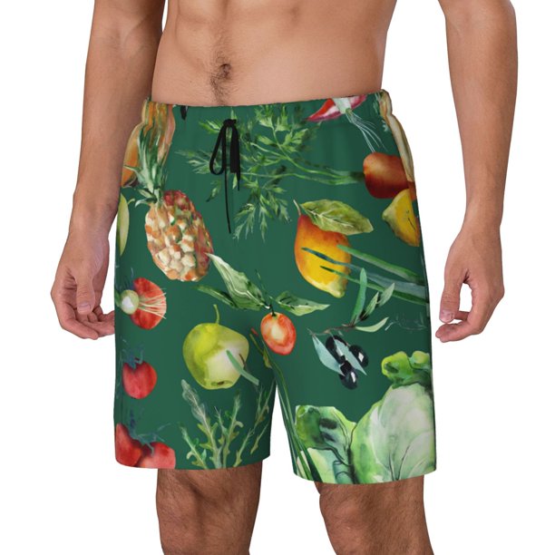 Balery Vegan Bañador para hombre, shorts de playa de secado rápido con entrepierna y forro de compresión-XX-Large