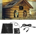 thumbnail image 3 of Ventilador Con Panel Solar De 12 W Para Exteriores, Ventilador De Ventilación Solar Rvs Para Gallinero De 12 V Sunnimix Extractor de aire, 3 of 8