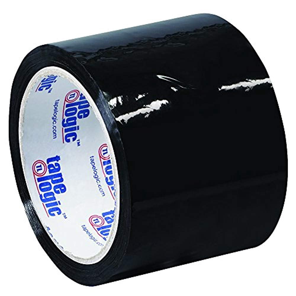 Tape Logic Black Carton Sealing Tape 3" X 55 Yard (6 Pack)