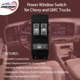 thumbnail image 2 of Driver Side Master Power Window Switch Gray | for 1999 2000 2001 2002 Chevy Silverado GMC Sierra 1500, 2500, 2500 HD,, 2 of 5