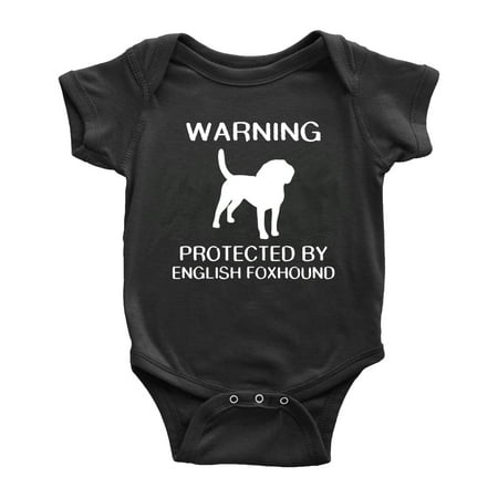 

Warning: Protected by A English Foxhound Dog Funny Baby Rompers Infant Clothes (Black 0-3 Months)