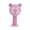 Pink K, variant on Guodhu Mini USB Rechargeable Handheld Fan with LED Light Effects, 3 Speed Portable Outdoor Small Cooling Fan, Quiet Plastic Pocket Student Fan for Summer Travel Camping, Blue(Blue J)