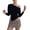 Black, variant on One Shoulder Tops for Women Long Sleeve Ruched Asymmetrical Split Hem Going Out Y2K Crop Shirts Black S