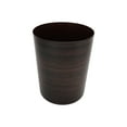 thumbnail image 5 of Mainstays 11.4 Litre Round Plastic Waste Can, Dark Wood Grain 1 Piece, 5 of 5