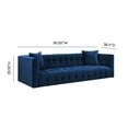 thumbnail image 2 of TOV Furniture Bea Navy Velvet Sofa, 2 of 6