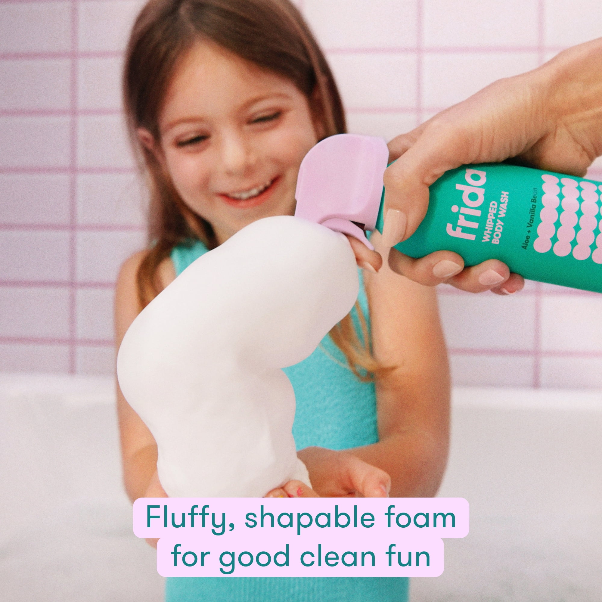 Frida for Kids Whipped Body Wash for Kids, Foaming Wash, Aloe + Vanilla Bean, 7 ounce