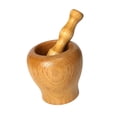thumbnail image 3 of Mortero y maja de madera, picadora manual de ajo para jengibre, chutney y pimienta. SG, 3 of 9