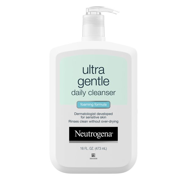 Neutrogena Ultra Gentle Foaming Daily Facial Cleanser, Sensitive Skin
