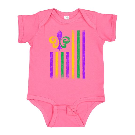 Inktastic Mardi Gras Flag 2 Boys or Girls Baby Bodysuit