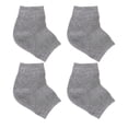 thumbnail image 1 of Shisuyan 2 Pairs Anti-crack Heel Socks Gel Heel Protector Moisturizing Socks Exfoliating Ankle Socks (Grey), 1 of 8