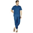 thumbnail image 4 of Inkmeso SolidPajama Set For Mens Short Sleeve Sleepwear Round NeckNightwearPj Set, 4 of 6
