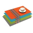 thumbnail image 2 of Juego de 8 manteles individuales SHACOS, vinilo tejido, 45 x 30 cm, multicolor, 2 of 7