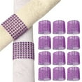 thumbnail image 1 of PENGXIANG 50Pcs Napkin Buckle Shiny Rhinestone Napkin Ring Reusable Fastener Tape Towel Holder for Weddings Parties Home Decor, 1 of 10