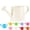 White, variant on 1L Metal Watering Can with Long Spout, Small Watering Can for Indoor Outdoor Plants, Galvanized Steel Gardening Watering Pot
