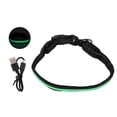 thumbnail image 1 of Dog Luminous Collar With Reflective Strips Anti Entanglement LED Collar for Cats DogsGreen S, 1 of 9