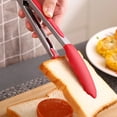thumbnail image 5 of Pinzas de cocina básicas de silicona para cocinar – Pinzas de acero inoxidable para cocinar con puntas de silicona – Pinzas de silicona antiadherentes y aptas para parrilla, resistentes al calor, 13.5 pulgadas brillar Electrónica, 5 of 5