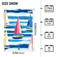 thumbnail image 2 of FORMRS 1-Subject Spiral Notebook 8" x 5" College Ruled 60 Refillable Sheet A5 Hard Cover, 2 Pack, Green Sailboats, 2 of 7