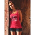 thumbnail image 2 of Love Style Silver Text Racerback Tank Women -Image by Shutterstock, Female Medium, 2 of 4