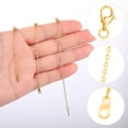 thumbnail image 3 of Set extensor de collares Bremorou de acero inoxidable dorado (7/9/12 cm), 3 of 7