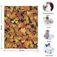 thumbnail image 4 of Autumn Fall Leaves Pattern Blanket,Comfortable Soft Flannel Throw Blanket,All Season,Warm Lightweight Blankets for Sofa Bed Couch Living Room Chair,30"x40", 4 of 4